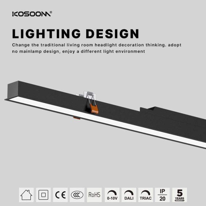 Luz LED de bajo consumo SL926G Iluminación lineal 30W 3000lm Kosoom 2023-Lámpara Lineal LED-Luminarias Lineales