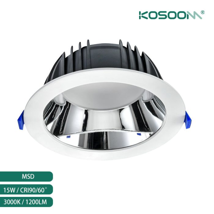 15W 1000LM Directamente de fábrica MSD2501M Lente IP65 Bridgelux C8 20°/40° MSD KOSOOM-Downlight LED-Estándar Downlights