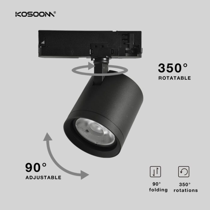 TLSA020 Foco de Carril Personalizable 20W 30W 40W 1800Lm 2700Lm 3800Lm Kosoom-Focos de Carril