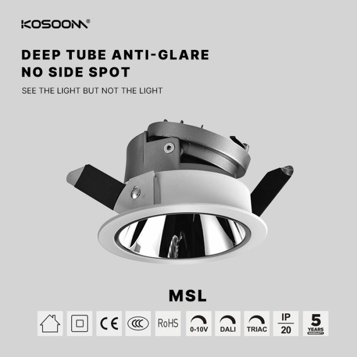 Downlight LED MSL-55A-N de bajo consumo Regulación personalizable Varios modelos disponibles-KOSOOM-Downlight LED