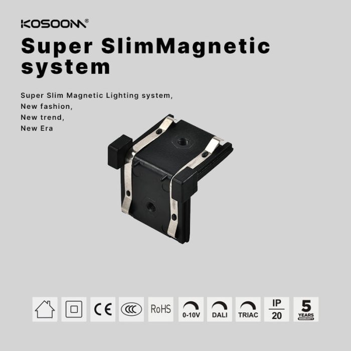 Conector de Esquina en L Directo de Fábrica para Riel SMR-LC-B(W) 26.5*26.5*4mm SSM rail+ Accesorios KOSOOM-Accesorios