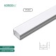 Perfil de Aluminio Empotrado sin Marco con Tapa para Tiras LED Versátil para Diversas Necesidades de Iluminación - SP11 STL003 Kosoom-Perfil