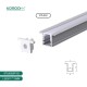 Perfiles de Aluminio Empotrables para Tiras LED para una Mejor Iluminación LED - SP15 STL003 Kosoom-Perfil