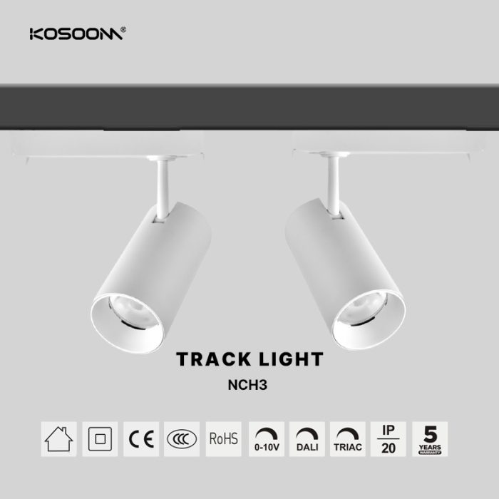 40W 4000K Foco de Carril Personalizable Lente Bridgelux V13C TIANMEI NCH-3-NCH09040-3 Kosoom-Focos de Carril