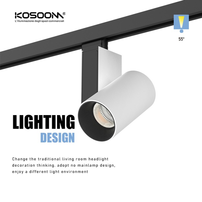 Focos de Carril LED, 50W, Bridgelux V13C, 4200LM - TLA210550-TLA2-KOSOOM-Focos de Carril